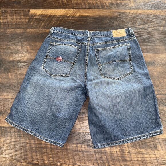 Vintage Y2K US Polo Assn. Jean Shorts Men's Size 38 Baggy Jorts Blue Jnco Esque - Picture 1 of 9